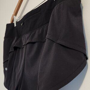 Lululemon Athletica Black Speed Up Shorts 3" With Lining Size 12